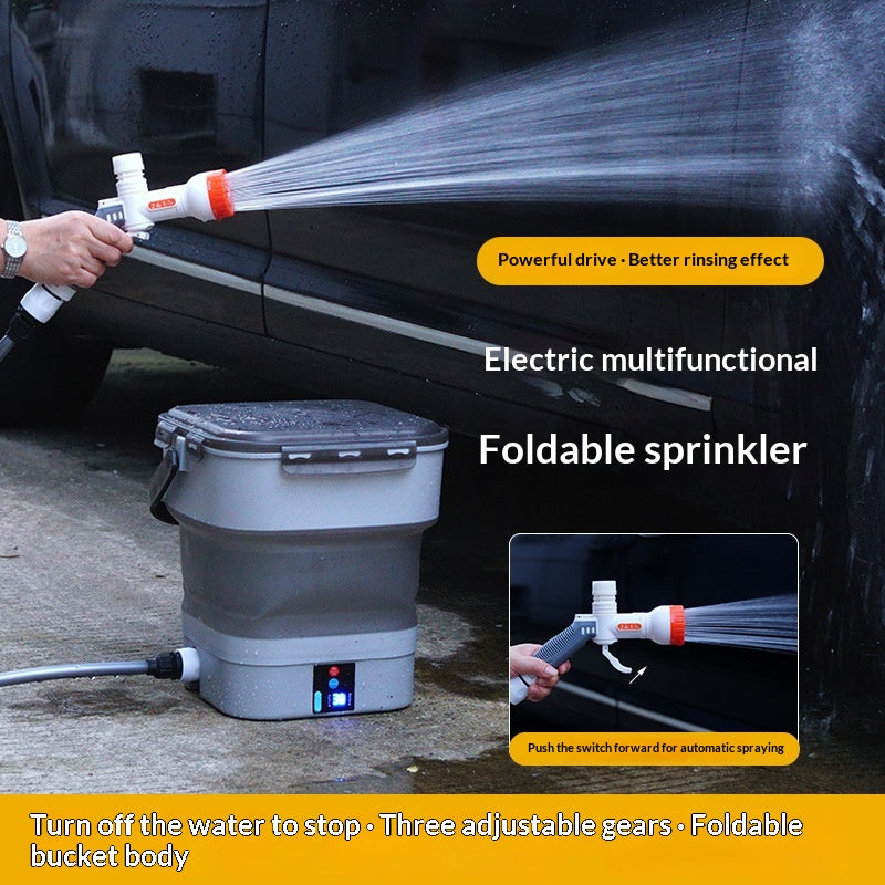 Gardening Watering Outdoor Pet Shower Foldable Electric Flush Device