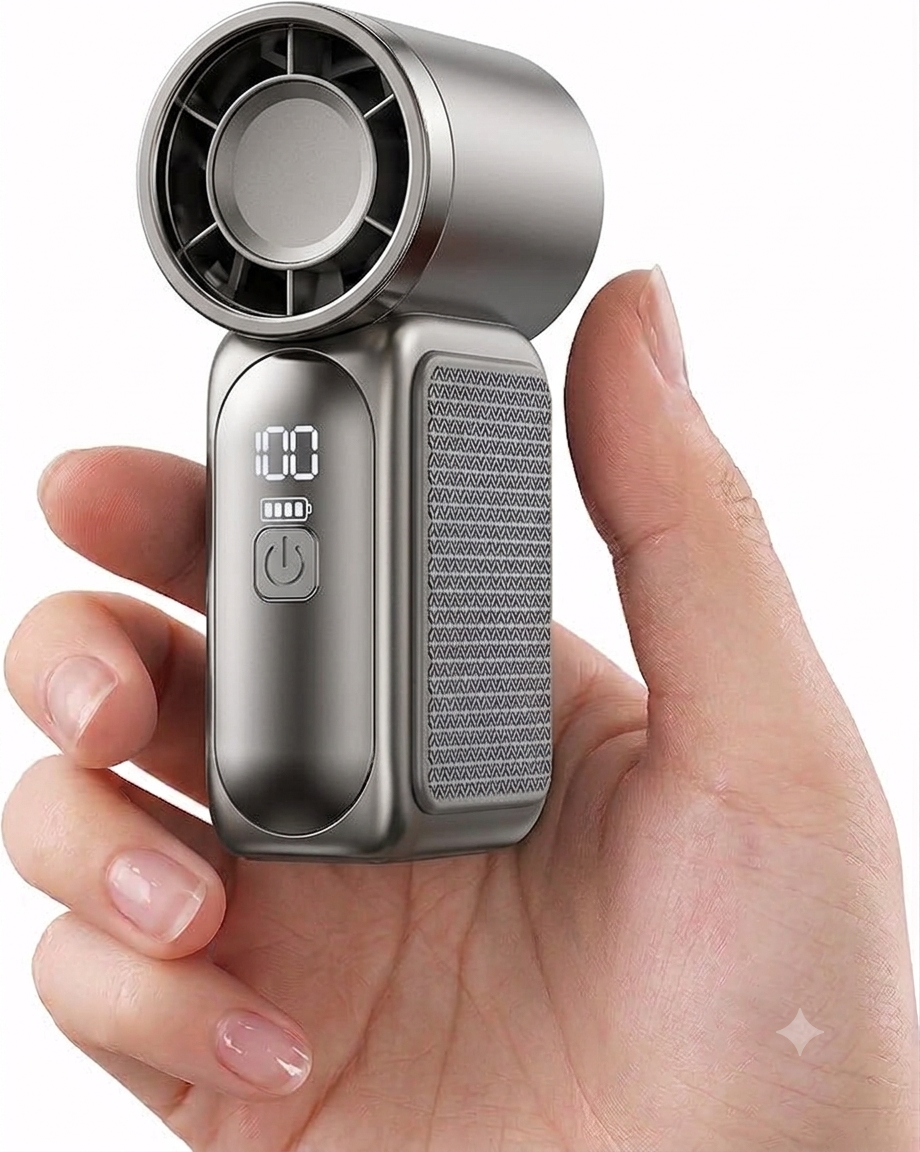 Super Mini Handheld Fan | 6-Speed USB Rechargeable