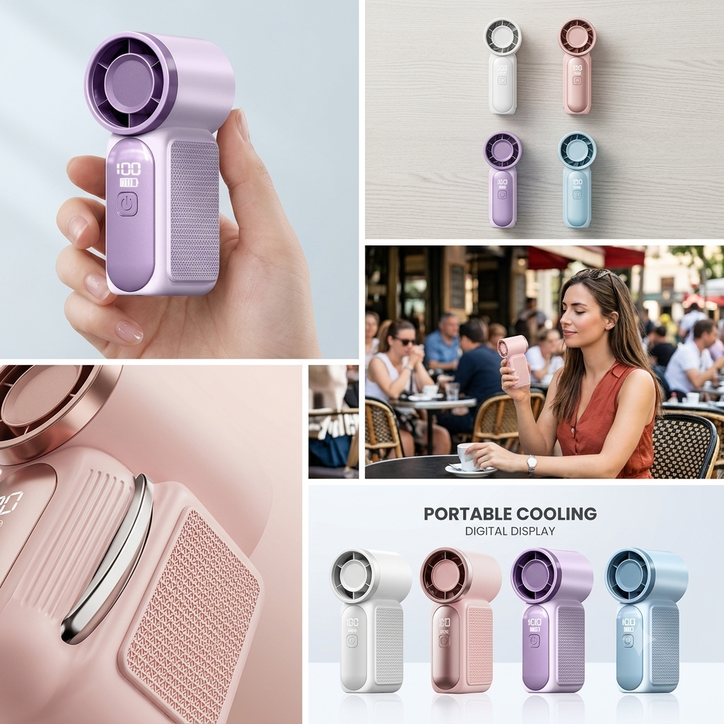 Super Mini Handheld Fan | 6-Speed USB Rechargeable