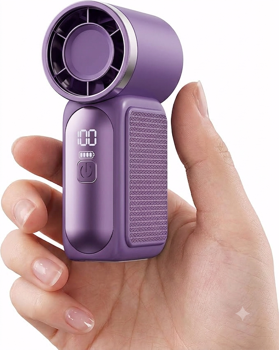 Super Mini Handheld Fan | 6-Speed USB Rechargeable