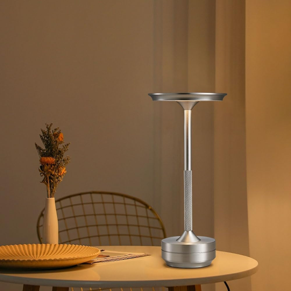 SR Premium Dimmable LED Table Lamp – Touch Control, Aluminum, Warm White