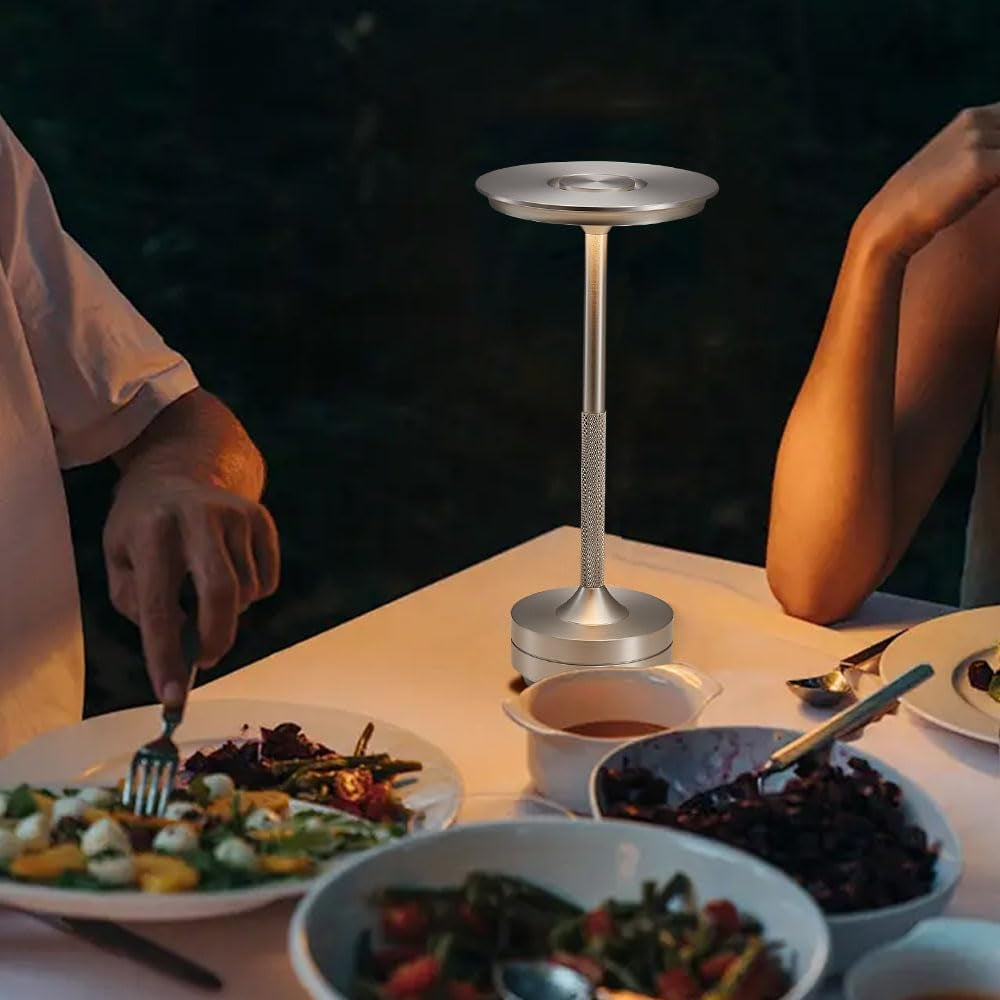 SR Premium Dimmable LED Table Lamp – Touch Control, Aluminum, Warm White