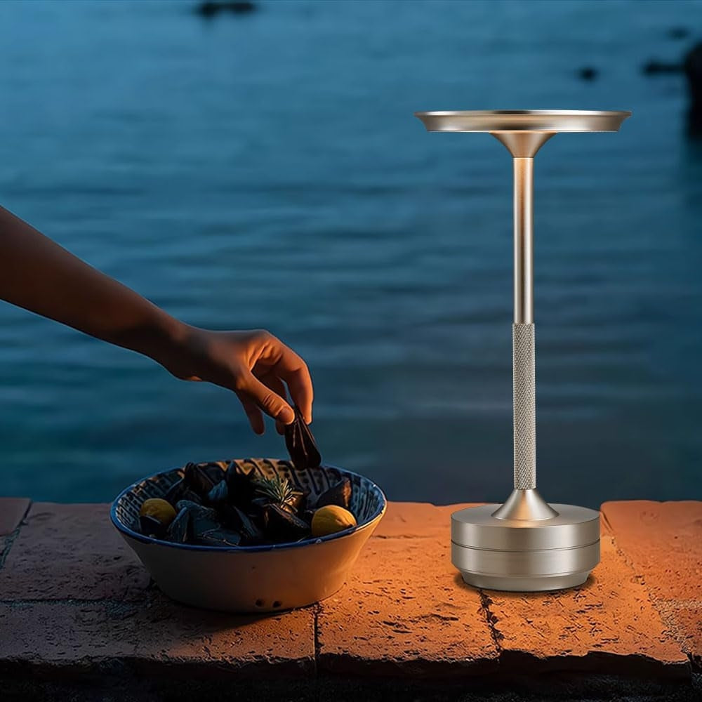 SR Premium Dimmable LED Table Lamp – Touch Control, Aluminum, Warm White