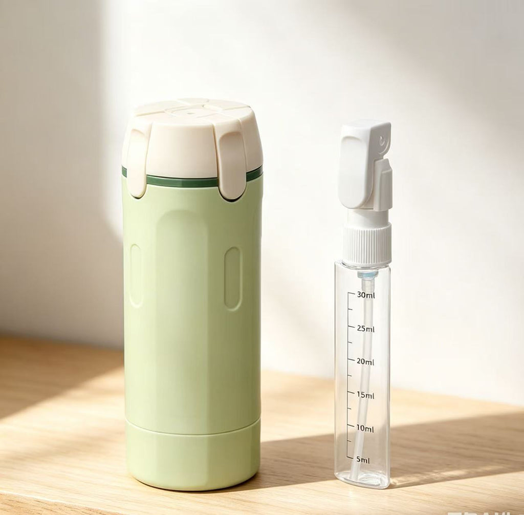 4-in-1 dispenser bottle easy-clean removable parts detail