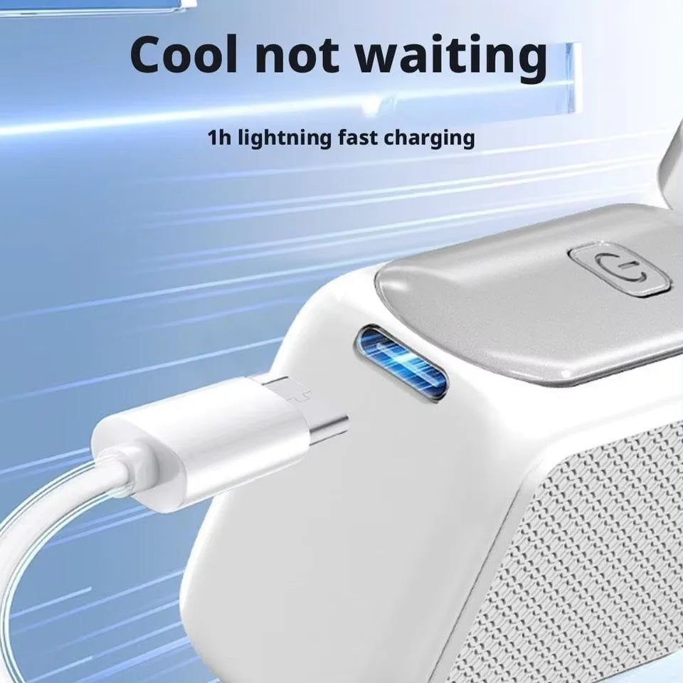 White Shadow mini fan color and design options