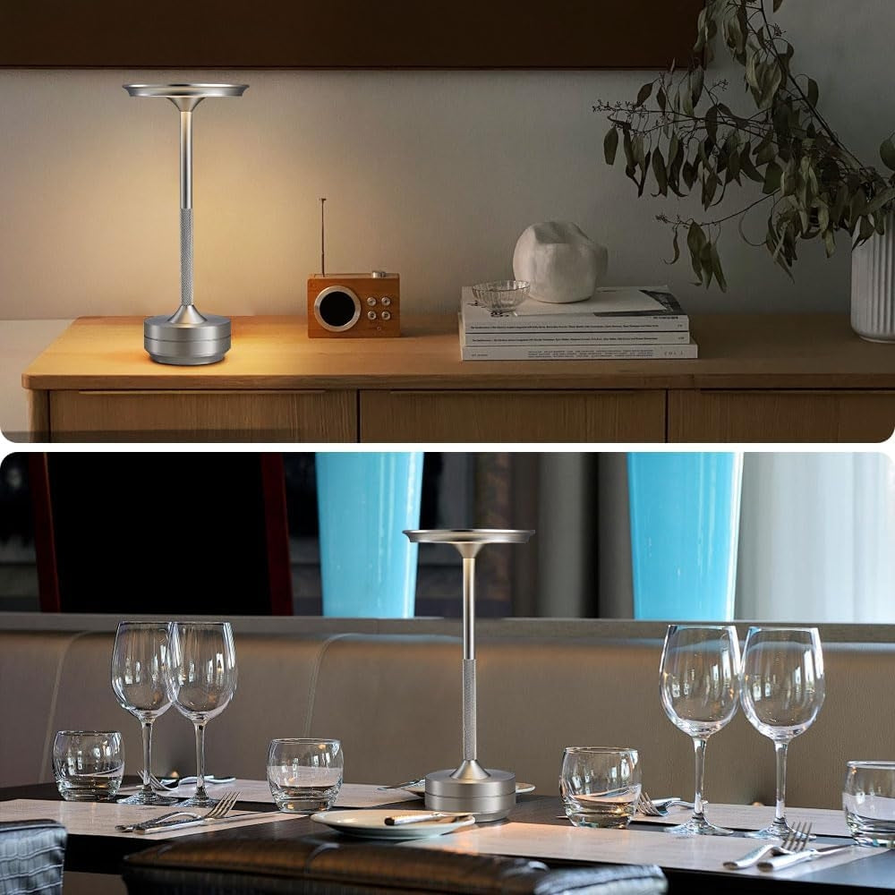 SR Premium Dimmable LED Table Lamp – Touch Control, Aluminum, Warm White