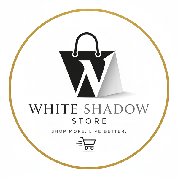White Shadow Logo Full Circle Transparent Background